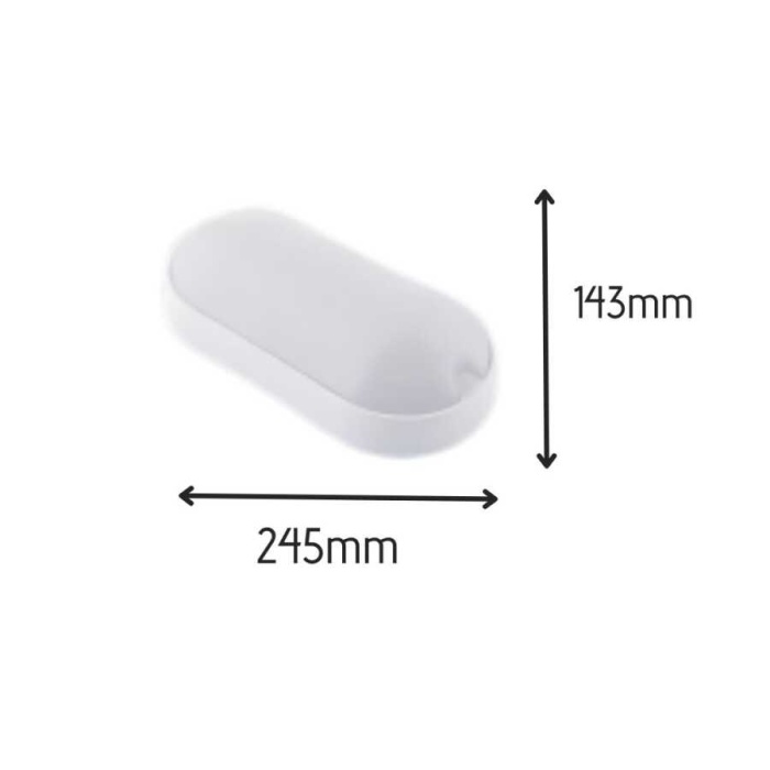 Işıldar 15w Led Area Oval Aplik Armatür Beyaz